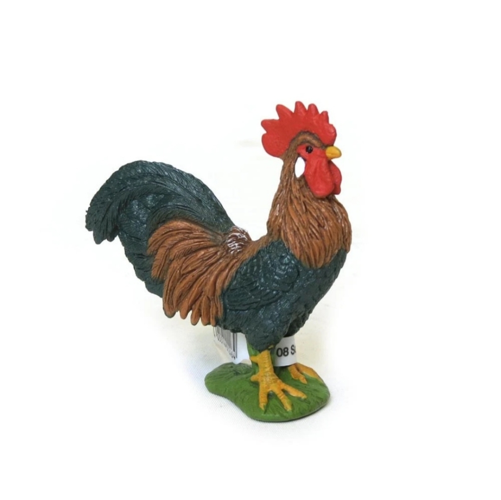 Brand New Sealed W/Tags Schleich Farm World 2.5" Colorful Rooster Figure 13825.
